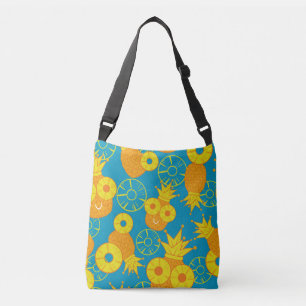 Bolso Cruzado Anillos de piña: Vintage Personalizado de Doodle.