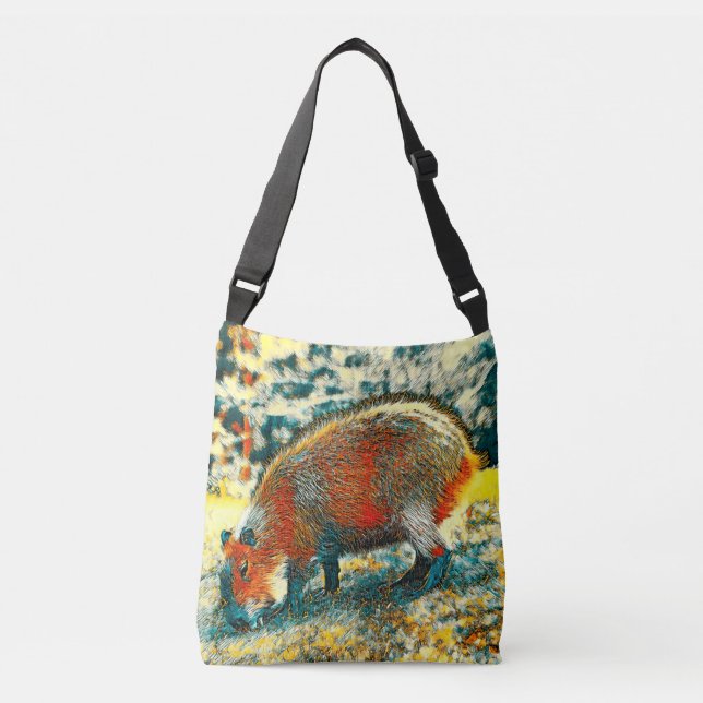 Bolso Cruzado AnimalArt_Capybara_001 (Anverso)