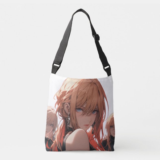 Bolso Cruzado Anime chica jefe (Anverso)
