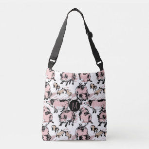 Bolso Cruzado Año Cerdo Chino Monograma Original Cumpleaños TBB