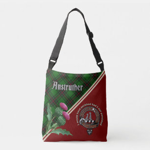 Bolso Cruzado Anstruther Clan Badge & Tartan Crossbody Bag
