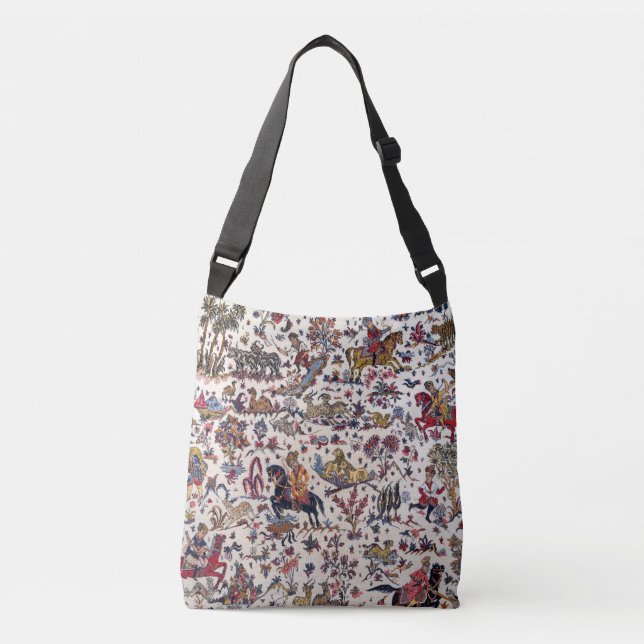 Bolso Cruzado Antigua Oriental Única Rug Kilim Beige (Anverso)