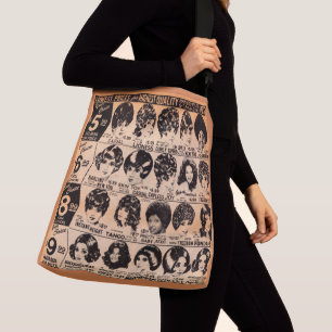 Bolso Cruzado anuncio de peluca de principios de los años 70