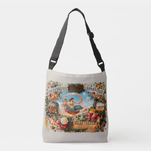 Bolso Cruzado Anuncio de perfume francés de la era victoriana an