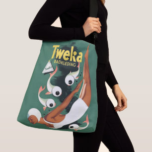 Bolso Cruzado Anuncio de traje de baño de Tweka de los años 1950