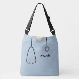 Bolso Cruzado AOPLCBB azul claro para la enfermera de hongos méd