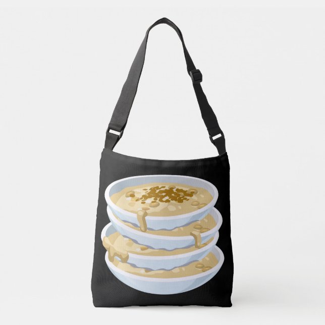 Bolso Cruzado Aplejor de comida de Glitch (Anverso)