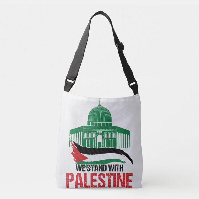 Bolso Cruzado Apoyamos a Palestina (Anverso)