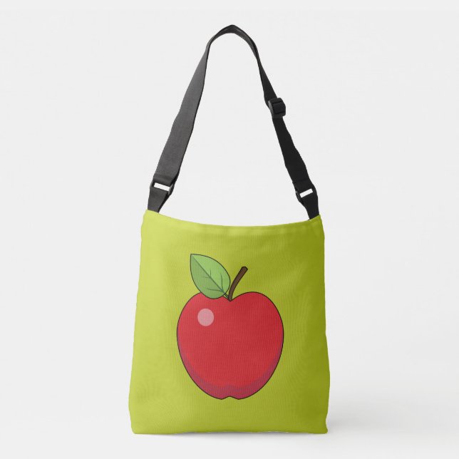 Bolso Cruzado Apple Rojo (Anverso)