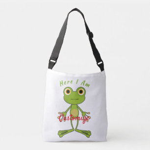 Bolso Cruzado Aquí estoy la rana linda Thunder_Cove