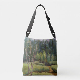 Bolso Cruzado Árbol de Aspen en bosque boreal