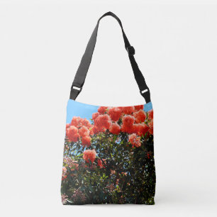 Bolso Cruzado Árbol de flores de eucalipto naranja,
