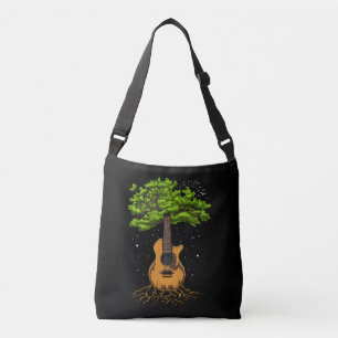 Bolso Cruzado Árbol De Guitarra Acústica De Vida
