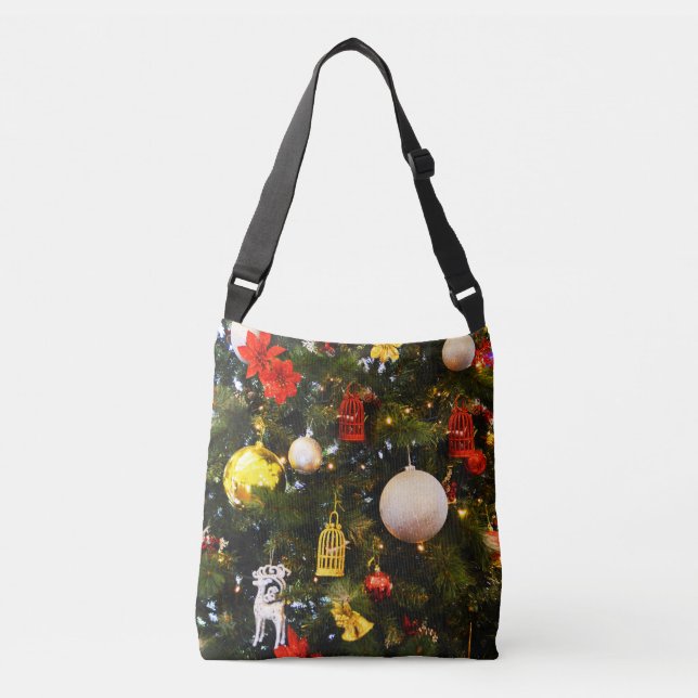 Bolso Cruzado Árbol de Navidad (Anverso)