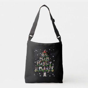 Bolso Cruzado Árbol De Navidad Akita Cubierto Por Flashli