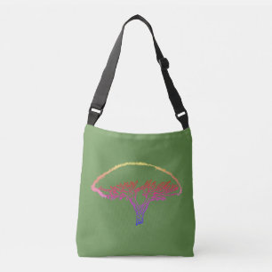 Bolso Cruzado Árbol, Tote de dibujo del árbol del dragón de soco