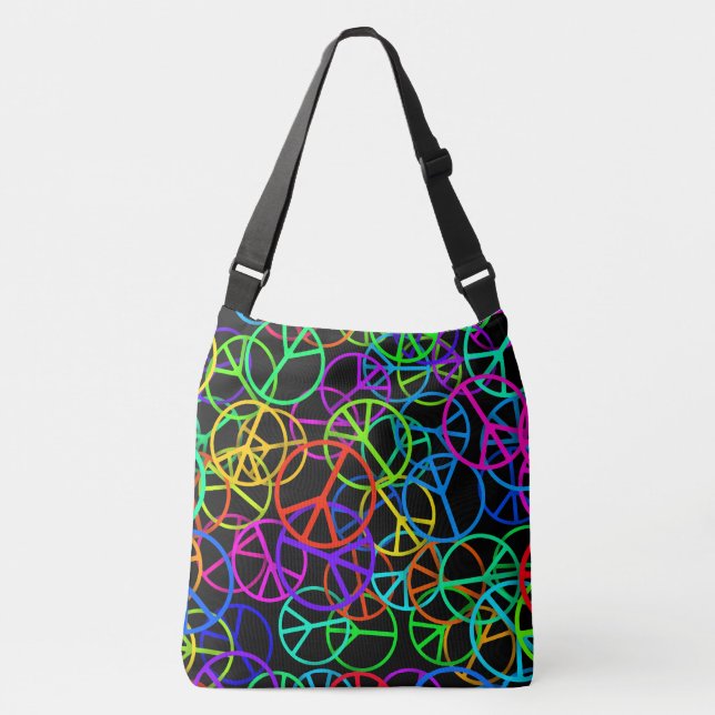 Bolso Cruzado Arco iris maravilloso de la paz (Anverso)
