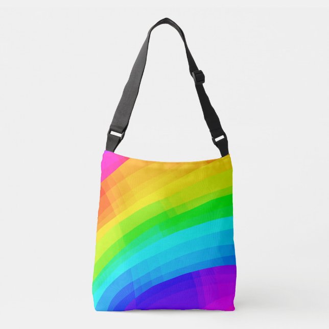Bolso Cruzado Arcoiris brillante (Anverso)