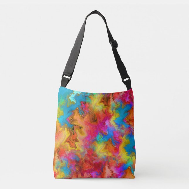 Bolso Cruzado arcoíris colorido (Anverso)