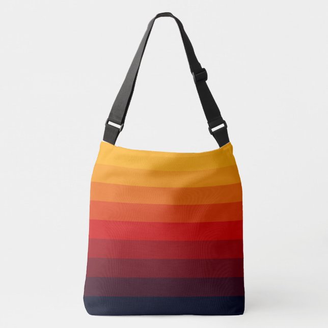 Bolso Cruzado Arcoiris retro (Anverso)