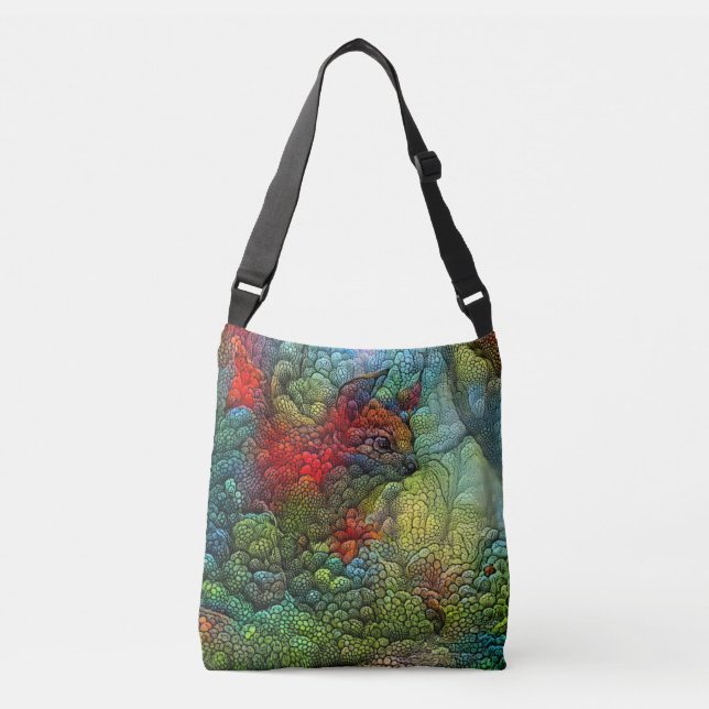 Bolso Cruzado Ardilla vibrante (Corazón)- (Anverso)