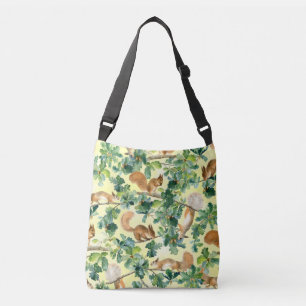 Bolso Cruzado Ardillas acuáticas, roble sin costura.