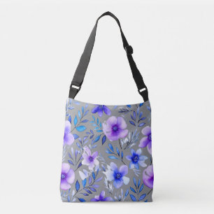 Bolso Cruzado Armonía floral acuarela - Cubierta botánica sin co