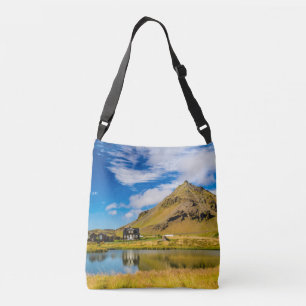Bolso Cruzado Arnarstapi Amtmansshus Y Monte Stapafell, Islandés