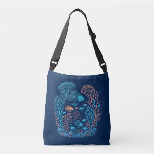 Bolso Cruzado Arrecife De Coral Y Pescado