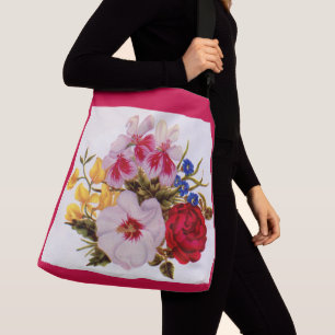 Bolso Cruzado Arreglo floral de flores del siglo XVIII