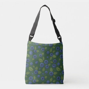 Bolso Cruzado Arroz azul en verde oscuro
