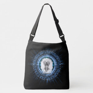 Bolso Cruzado Arsencia Ethereal Silver Light Fractal Art