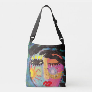 Bolso Cruzado Arte abstracto colorido