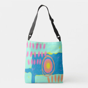 Bolso Cruzado Arte abstracto colorido