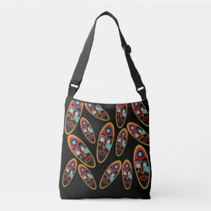 Bolso Cruzado Arte abstracto contemporáneo moderno colorido de r