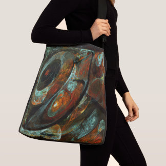 Bolso Cruzado Arte abstracto de división de tiempo