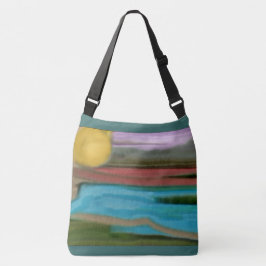 Bolso Cruzado Arte abstracto de Sierra Sunrise