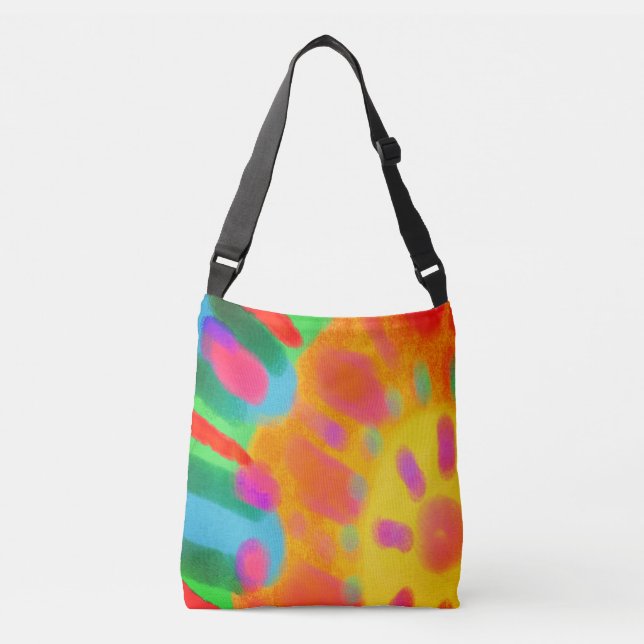 Bolso Cruzado Arte abstracto de Sunburst (Anverso)