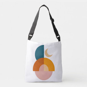 Bolso Cruzado Arte abstracto geométrico moderno de luna