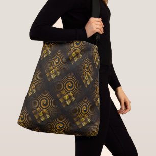 Bolso Cruzado Arte abstracto moderno boho elegante patrón #502