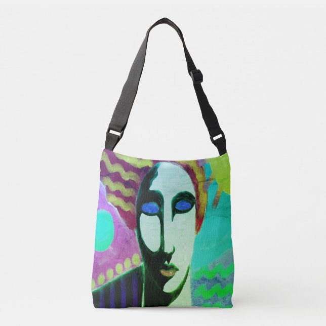 Bolso Cruzado Arte abstracto original (Anverso)
