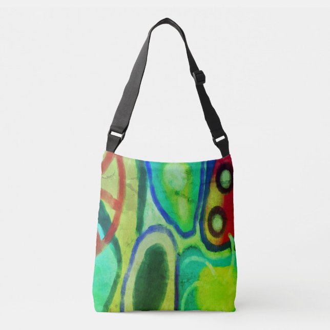 Bolso Cruzado Arte abstracto original (Anverso)