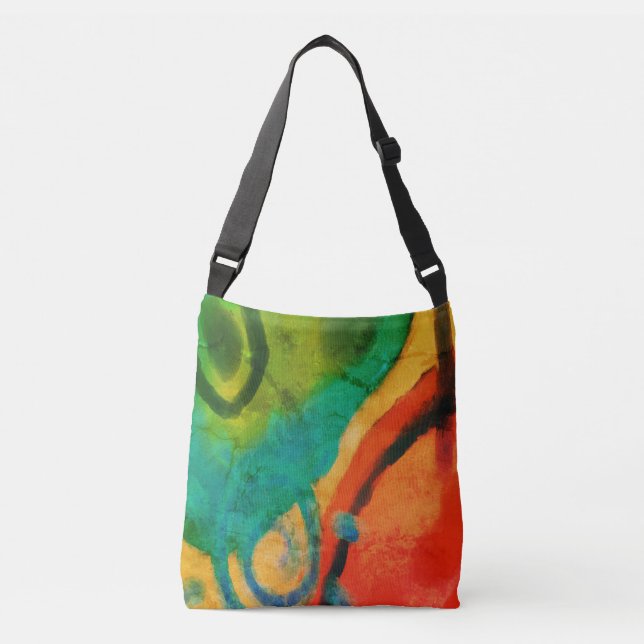 Bolso Cruzado Arte abstracto original (Anverso)