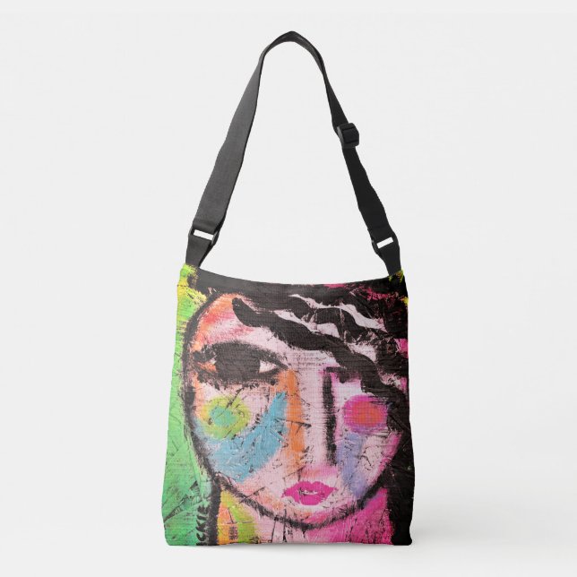 Bolso Cruzado Arte abstracto original (Anverso)