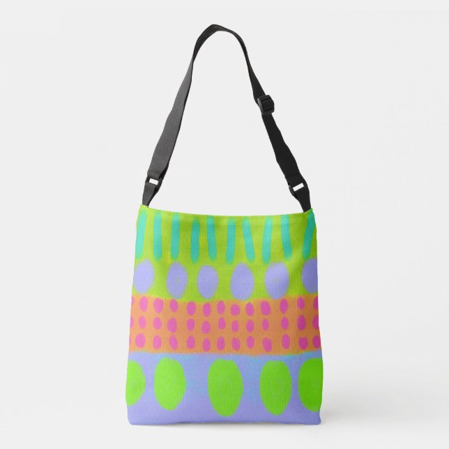 Bolso Cruzado Arte abstracto para llevar (Reverso)