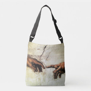 Bolso Cruzado Arte Antiguo Manos de Michelangelo