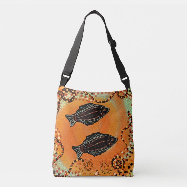 BOLSO CRUZADO ARTE AUSTRALIANO (Anverso)