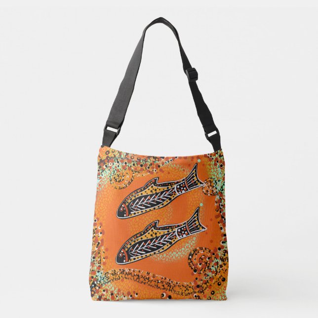 BOLSO CRUZADO ARTE AUSTRALIANO (Anverso)