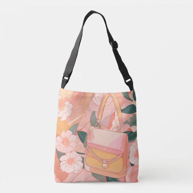 Bolso Cruzado Arte de Floral Beige Sand AI (Reverso)