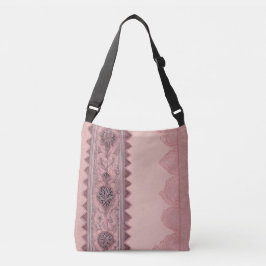 Bolso Cruzado Arte de IA beige y lateral